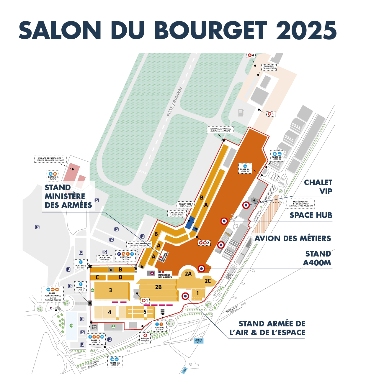 Plan du bourget 2025